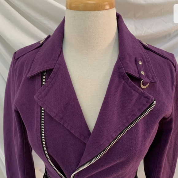 Tripp NYC purple denim Vintage 💜 New with tags jacket. Size m - Picture 2 of 9